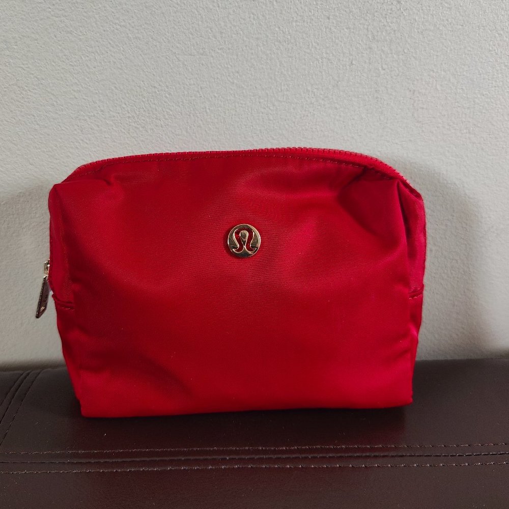 Lululemon Red Nylon Pouch